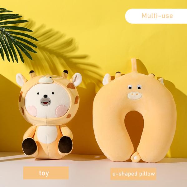 U-Shape Travel Neck Pillow with Chin Support Say Goodbye to Neck Pain While Traveling