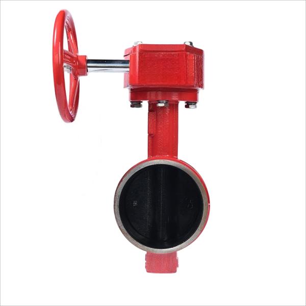 Industry Preferred Choice Pneumatic Manual Adjustment Reliable Sealing Grooved Handle Butterfly Valve