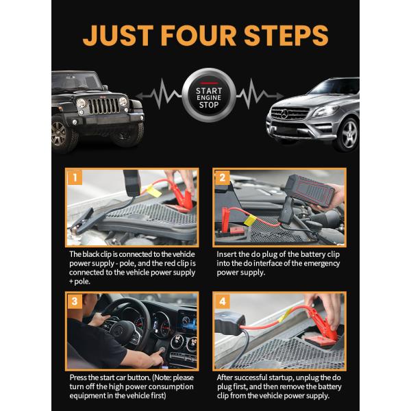 банк ROHS пиковой силы стартера 600A скачки автомобиля 44.4Wh 12000mAh