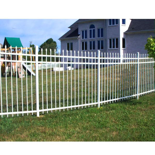 Durable Tubular Steel Fence Made From Galvanized Steel Pipe With Powder Coated Surface Treatment For Corrosion Resistance And Long Lasting