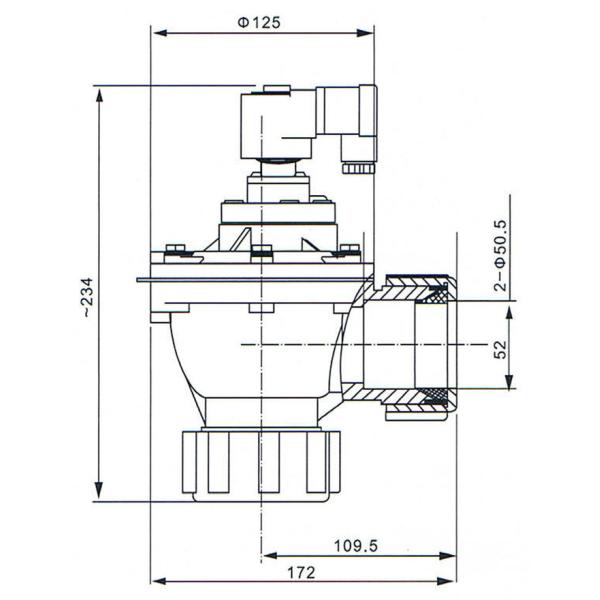 CA45DD Goyen Type Dresser Nut Pulse Jet Valve For Dust Collector