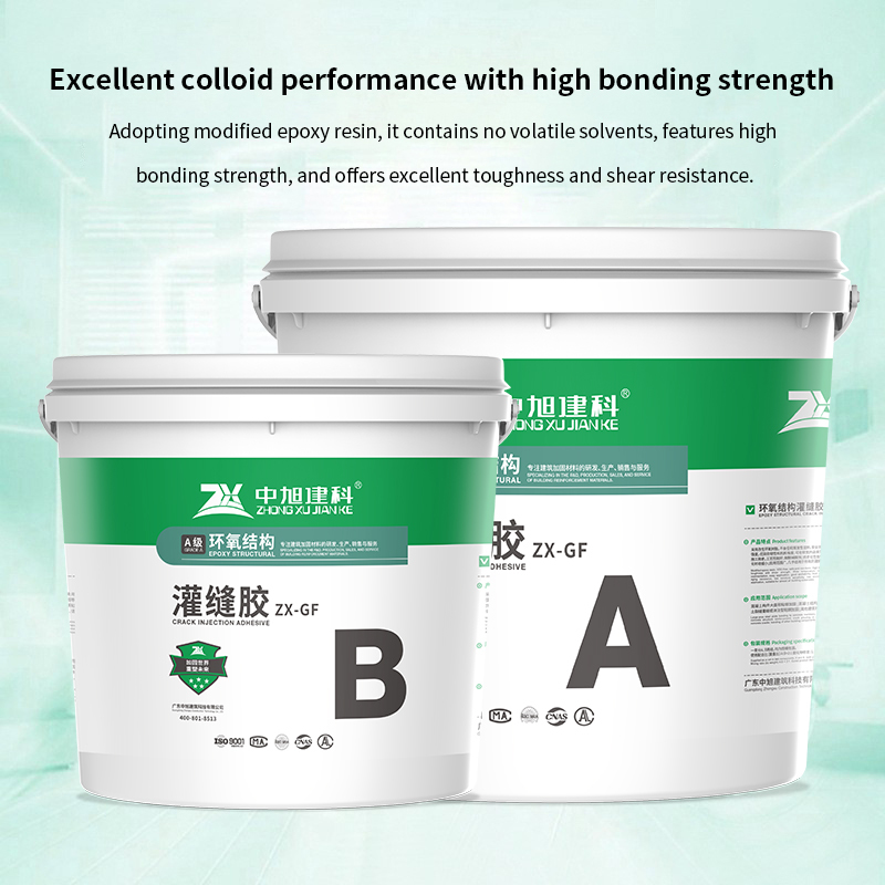 AB Epoxy Crack Injection Adhesive Low Viscosity Grouting Sealant for Bridge Highway Infrastructure Crack Restoration