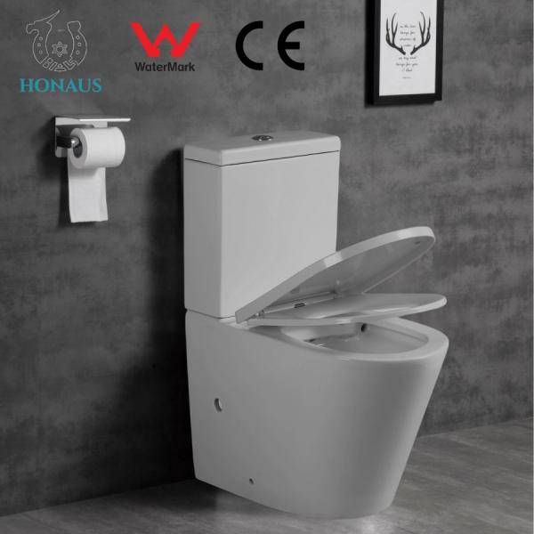CE Eco Friendly Floor Standing Toilet 2 Piece Commode 635*365*800mm