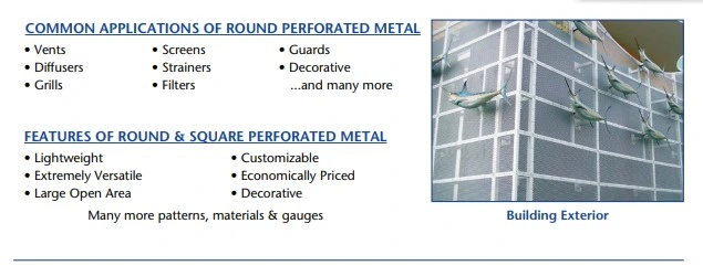 Custom Ss Plate 316L 304L 304 316 Metal Mesh Punched Perforated Stainless Steel Sheet For Building