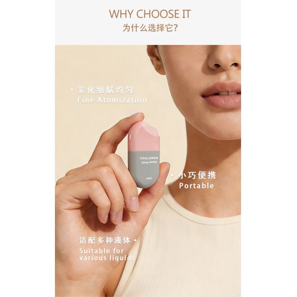 30ml Capacity PP Material Pocket Size Fine Mist Sprayer Travel Spray Bottle for Perfume and Cosmetic