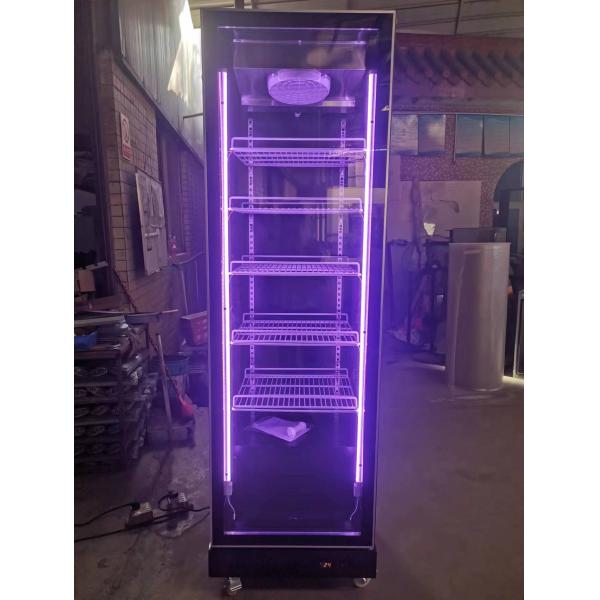R290 Single Door Upright Fridge Commercial Beverage Display Refrigerator