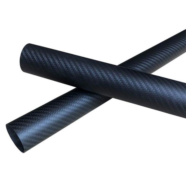 Peso leve Incredibly duro de Matte Finish Carbon Fiber Tube perfeitamente em linha reta