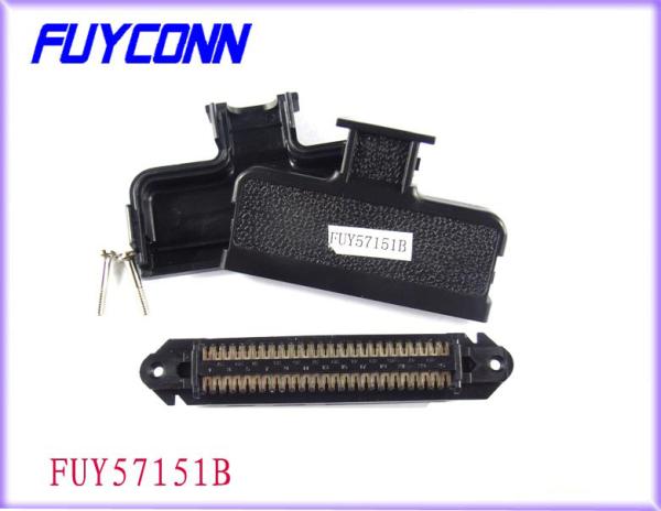Conector masculino do campeão da tomada IDC Centronic do Pin RJ21 64 com entrada reta do cabo
