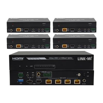 18Gbps 1x4 HDMI Cable Splitter Extender 150m 4K Video Audio Splitter