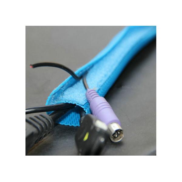 Обруч кабеля с оплеткой велкро управления проводки провода, легковес крышки провода велкро