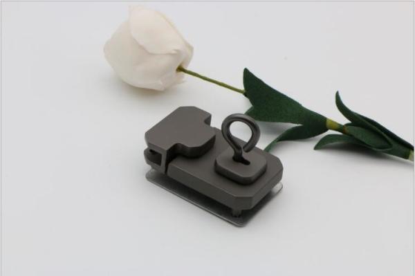 Luggage hardware accessories gunmetal color metal square plug lock for wooden box