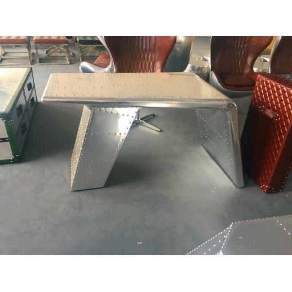 Aluminum aviation desk table metal rivets aircraft wing aviation desk Office Table