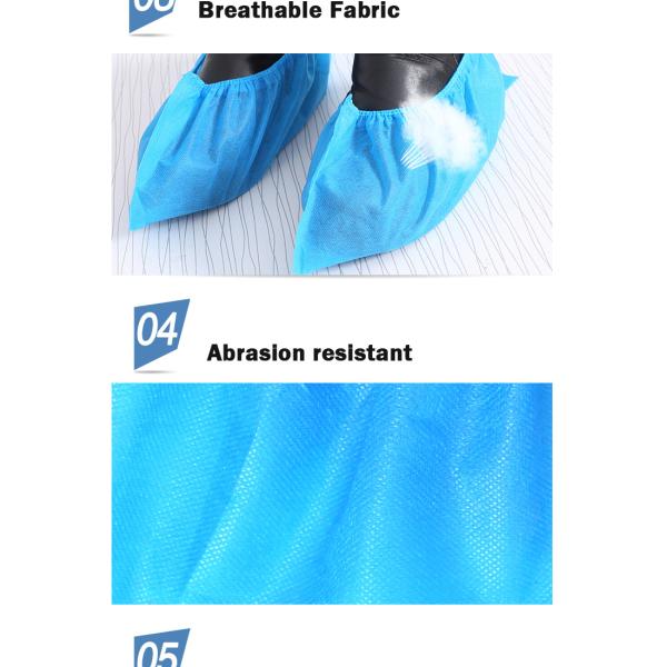 Non Skid 15*41cm 25g Disposable Non Woven Shoe Cover