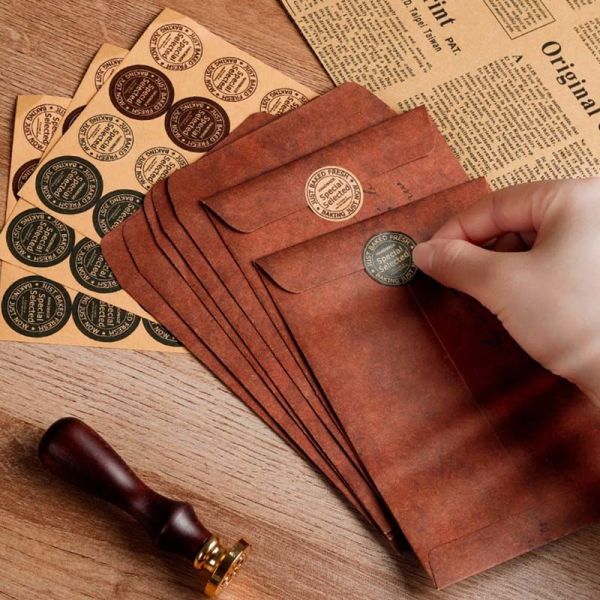Thick Brown C5 Invoice Gift Card Envelopes Special Printing for School office