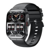 Smartwatch Android Square élégant avec entraînement à la respiration et contrôle de musique