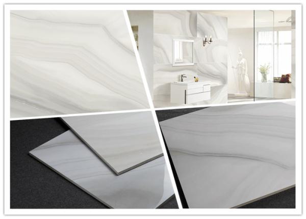 Sitting Room Marble Look Porcelain Tile Beige Color Wear - Resistant