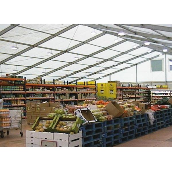 Long Span Life Temporary Warehouse Fabric Tent Buildings For Industrial Storage