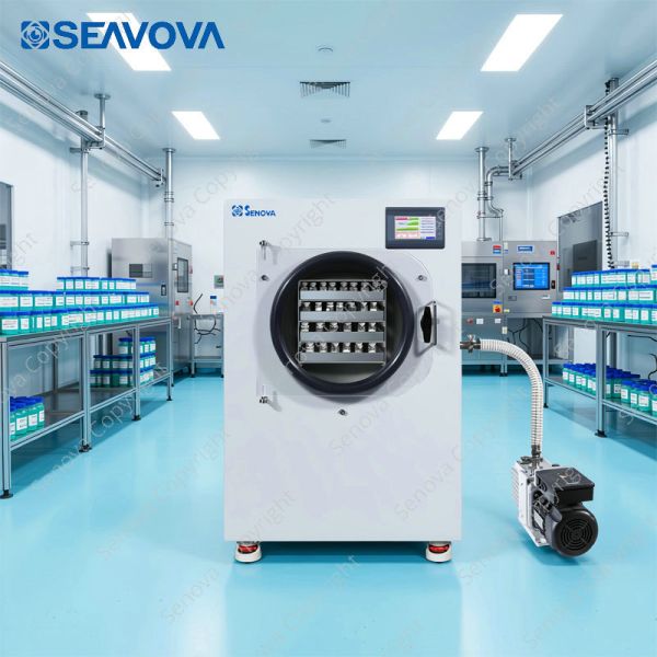 4Kg 5Kg 6Kg Freeze Dryer Lyophilizer 70C Low Temperature Commercial Lyophilizer NovaDryer-LF400