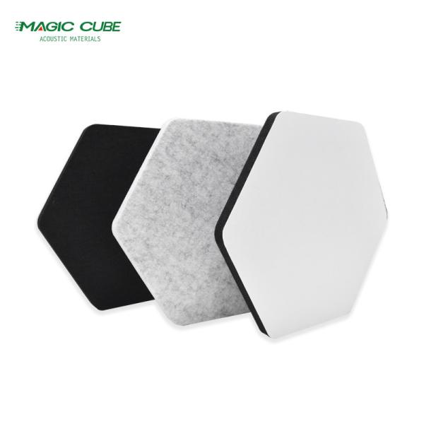 Eco Friendly Polyester Fibre Acoustic Panel Flame Retardant For Multi Function Hall
