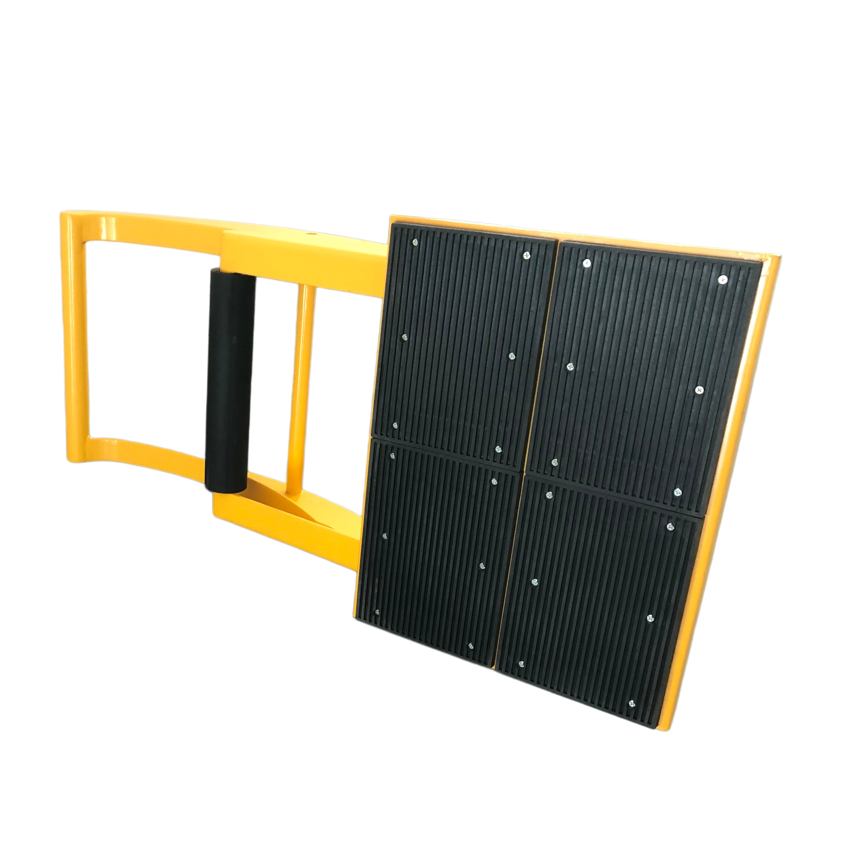Lightweight Foldable Vehicle Security Barrier with Electrostatic Spraying for Urban Road Safety