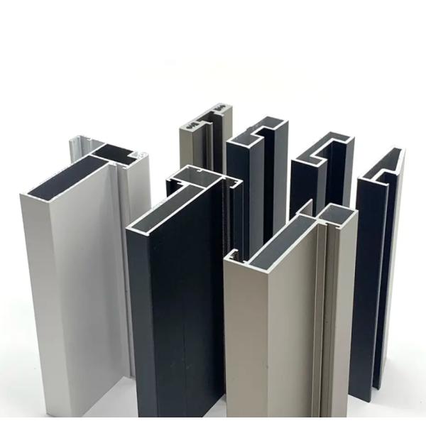Perfil de puerta de aluminio para construcción Perfil delgado de extrusión de puerta de vidrio deslizante