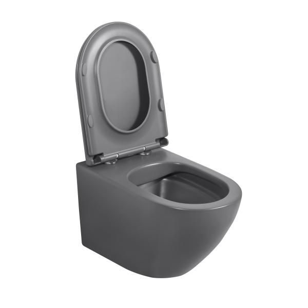 European Style Simple Sanitary Ware Bathroom Ceramic WC White Rimless Wall Hung Floating Toilets