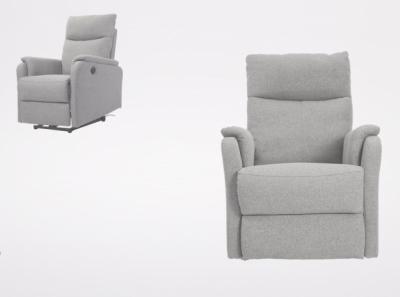 Fine Linen Lumbar Heating Massage Manual Recliner Seat Sofa Wall Hugger 3 Seater
