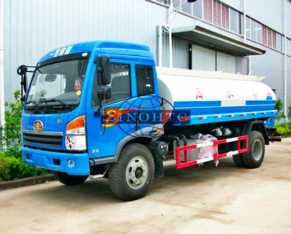 Brand New Water Tanker Truck 8000 -12000L Volume J5K / Sailong Cabin