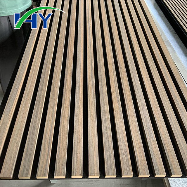 Wood Slat Acoustic Panel Recycled Material Sound Absorption For Green Building