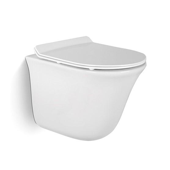 Modern Bathroom High-end Custom Designer Wc Wall Hung Toilet High Quality Sanitary Ware Rimless Flushing Wall Hung Toilets