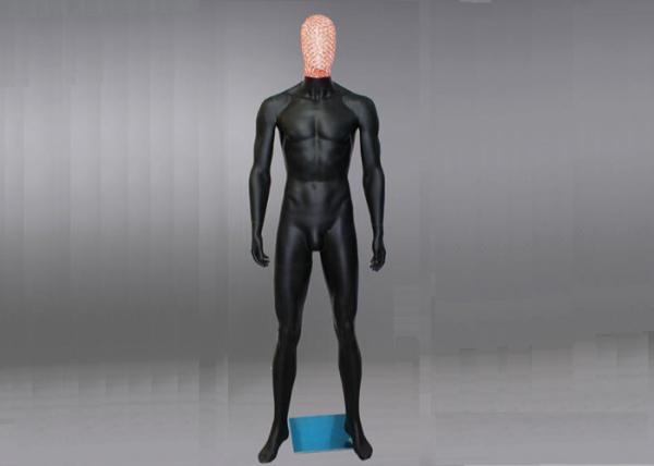 Fiberglass Full Body Men's Shop Display Mannequin With Iron Wire Head Eco Friendly