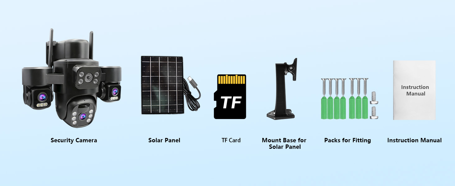 7.5W Solar Dome Camera, Built-in 8000mAh Battery, Full Wireless WiFi, Two-Way Audio, H.265 Encoding, High Performance CMOS Sensor for Outdoor Security