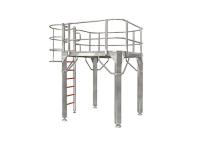 Equipamento auxiliar de carregamento de empacotamento de alimento da plataforma de funcionamento do pesador