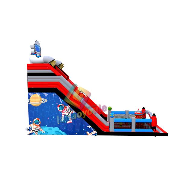 Inflatable Tarpaulin PVC Land Water Park With Slide For Kids And Adults