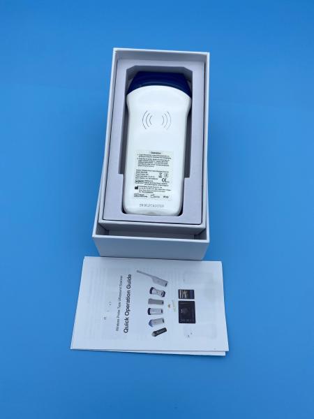 Medical 128 Element Wireless Handheld Color Doppler Linear Ultrasound Probe Built-in Lithium Battery