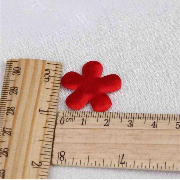 Material Satin  Applique Padded Applique Crafts For Wedding Decoration Size 25 mm