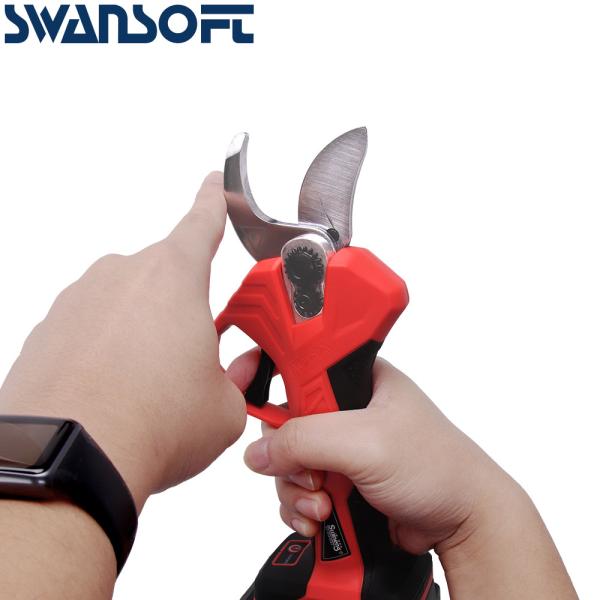 SWANSOFT 35MM Electric Pruning Shears With Finger Protection progressive Cutting pruners