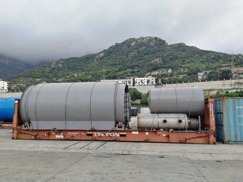 15.5kw Тип Маломасштабные отходы шины Пластиковая каучуковая пиролизная установка для производства топлива