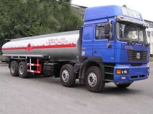 SHACMAN 8X4 Fuel Tank Truck 35000-40000 Liters Diesel Tanker Truck LHD Driving Type