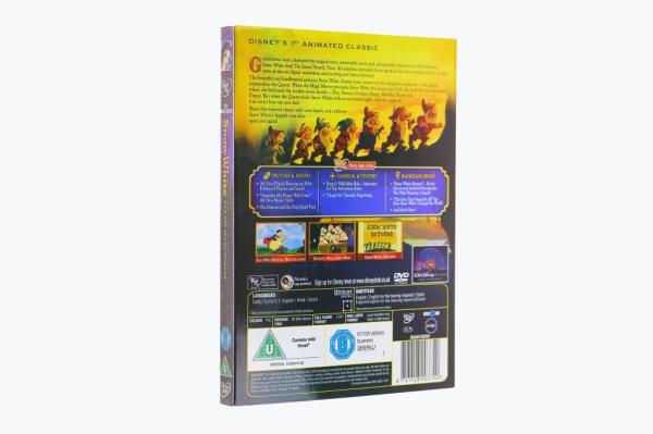 Snow White And The Seven Dwarfs carton dvd Movie disney movie for children uk region 2
