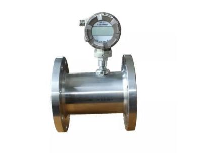 O medidor de fluxo líquido LCD da turbina da água quente indica fonte de alimentação a pilhas