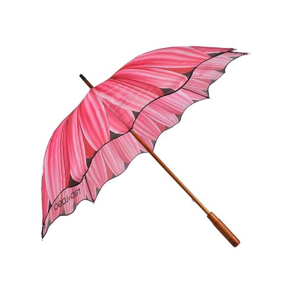 Печатание цифров зонтиков гольфа деревянной рамки выдвиженческое 23 дюймов автомобиля открытого