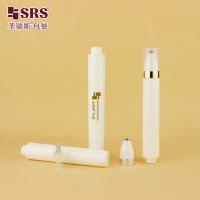 AY 15ML Injection White Glossy Matte Finished Round Pen Shape Airless Roll On Bottle For Eye Cream Container
