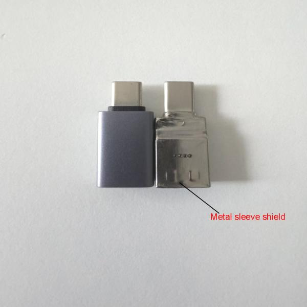 Petit adaptateur USB C vers USB A F 3.1 M, prise en charge OTG, vitesse 5 Gbit/s, corps en métal