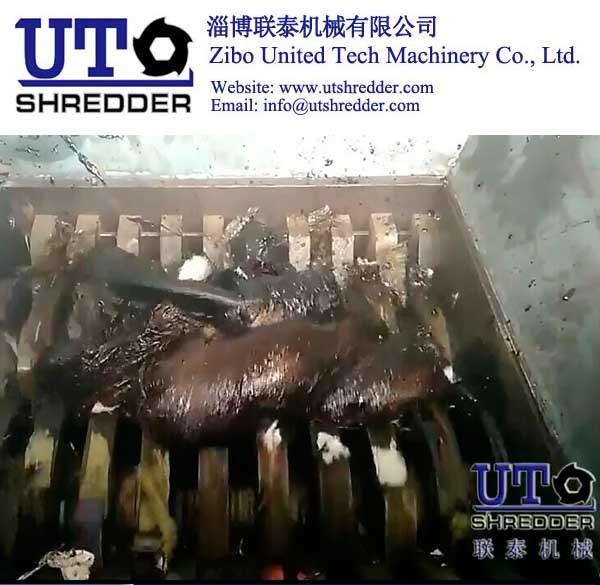 Oil Sludge Shredder/ Oil sludge woven bags shredder/Sludge mixture shredder