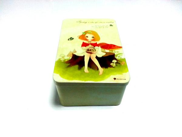 Latas de lata relativas à promoção dos desenhos animados bonitos para o empacotamento do folheto