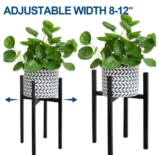 Black Anti Rust 41cm Length Metal Flower Stand