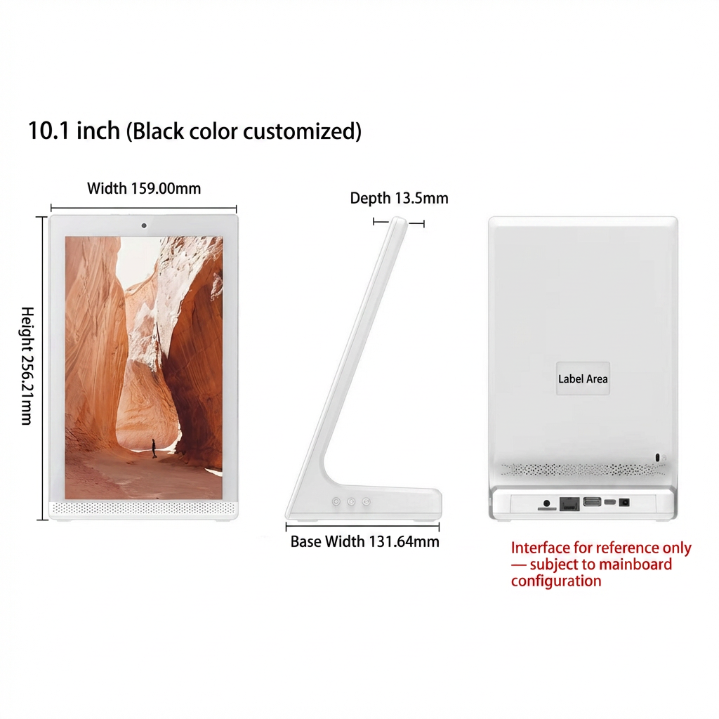 L-Type Desktop Digital Advertising Display with 10.1
