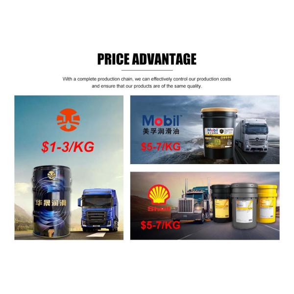 Fluid Lithium Graphite Overbased Severe Duty Sulfonate Calcium Base Grease Ep-2 for Engine