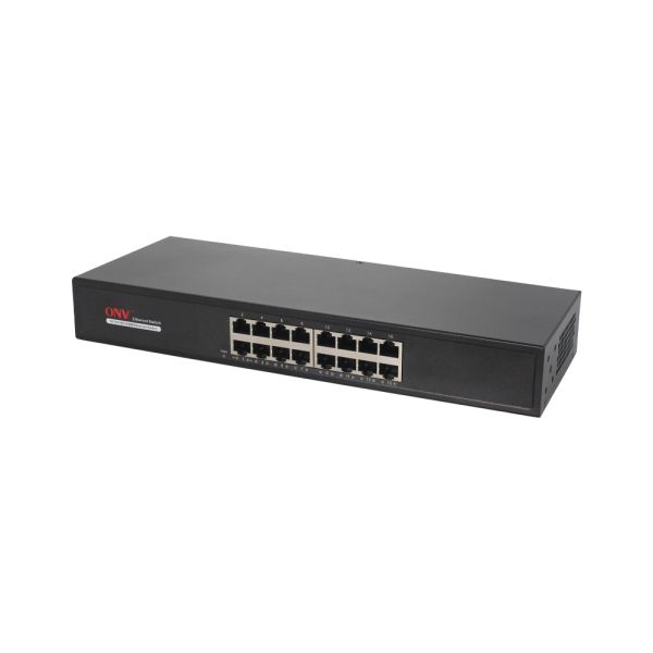 16 Port Gigabit Ethernet Switch With 4.1M Buffer Memory Plug And Play Operation